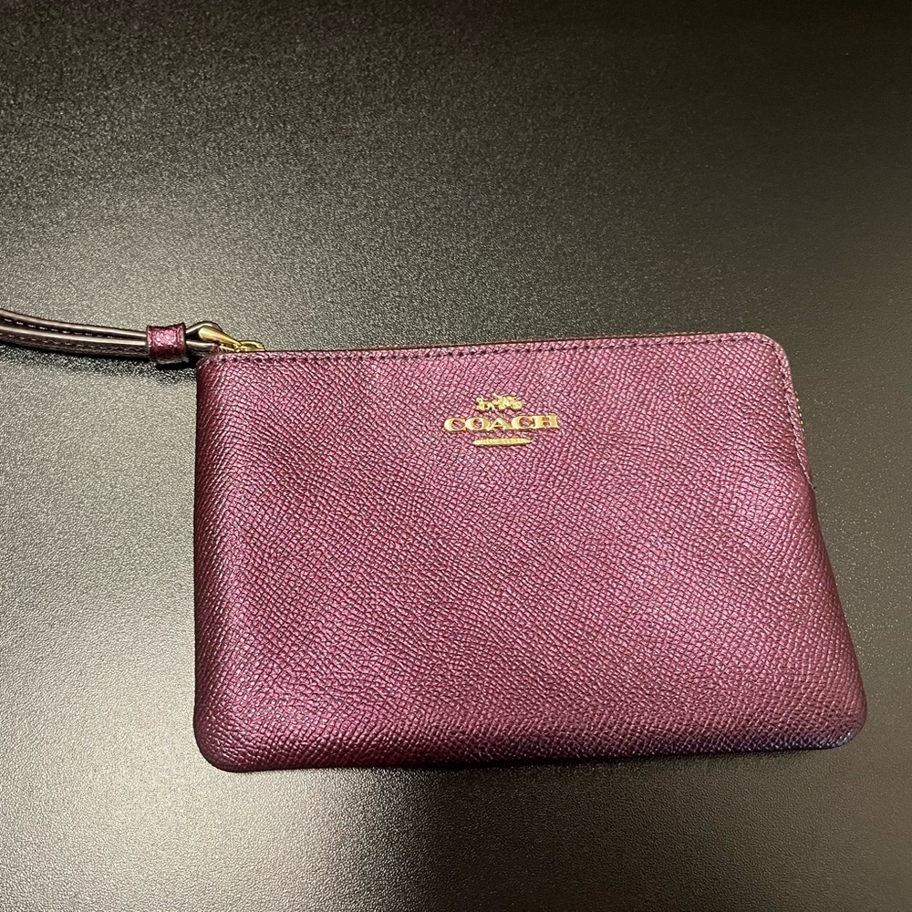 Coach Mulberry Wristlet Clutch